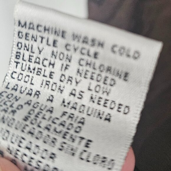 Kaelyn Max Blouse Brown Sheer Boho Lace Gypsy Hippie 1X - Picture 11 of 12